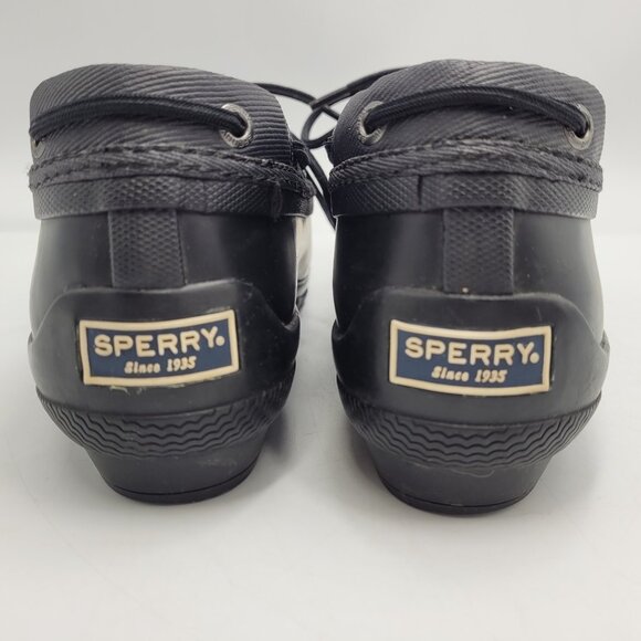 Sperry Top Sider Womens Duckling Boots Waterproof Rubber Rain Size 7 Duck Shoe - Picture 4 of 16